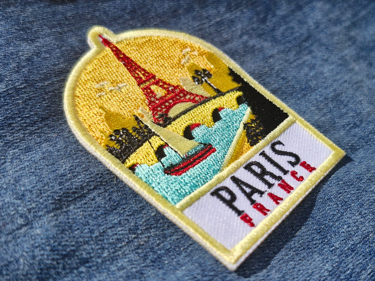 Paris France | Travel Iron-On Embroidered Patch