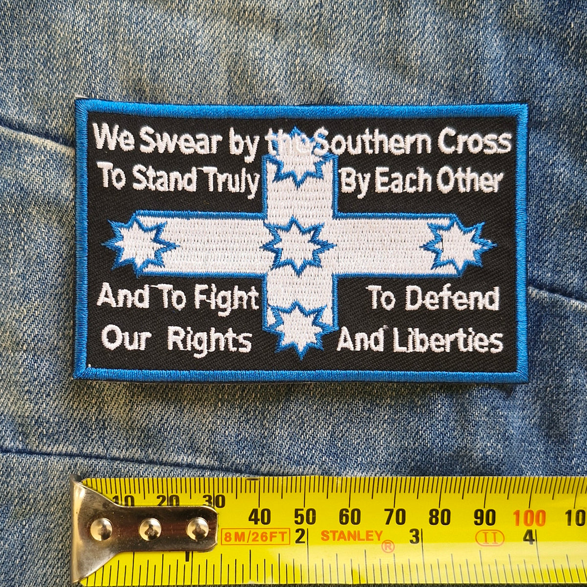 Eureka Stockade Flag Australia | Embroidered Iron-On Patch