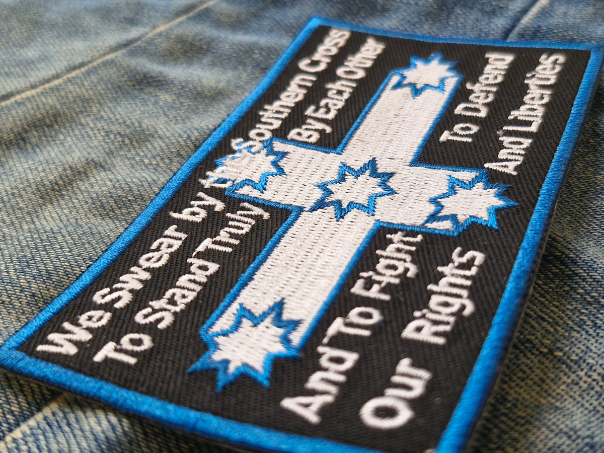 Eureka Stockade Flag Australia | Embroidered Iron-On Patch