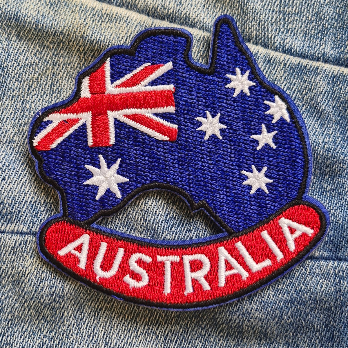 True Blue Australia Flag | Travel Iron-On Embroidered Patch