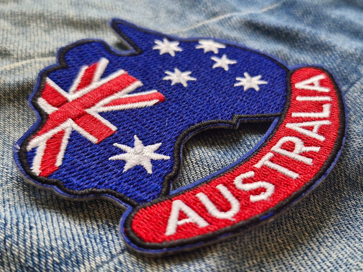 True Blue Australia Flag | Travel Iron-On Embroidered Patch
