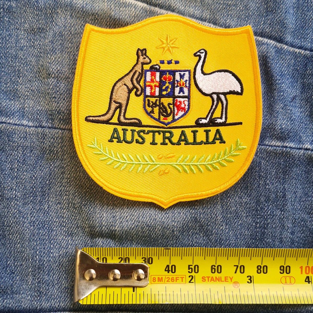 Australia Coat of Arms Gold Crest | Iron-On Embroidered Patch