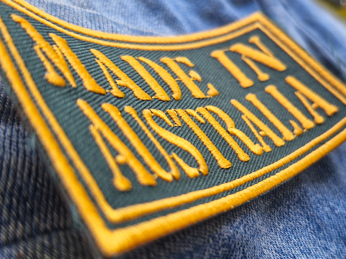 Made in Australia Surf Design embroidered patch — additional product photo 2