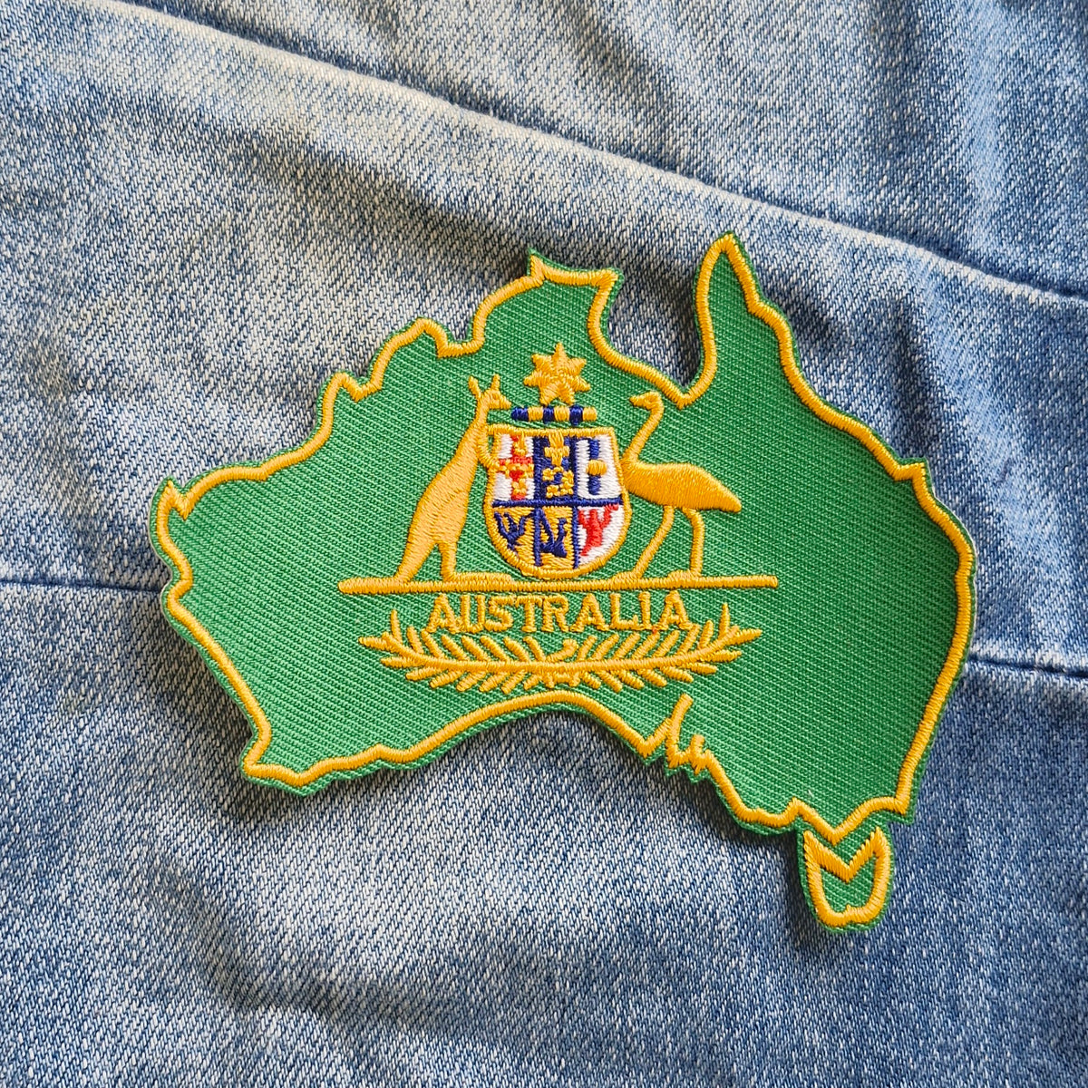 Australia Olympics Green & Gold Crest | Iron-On Patch
