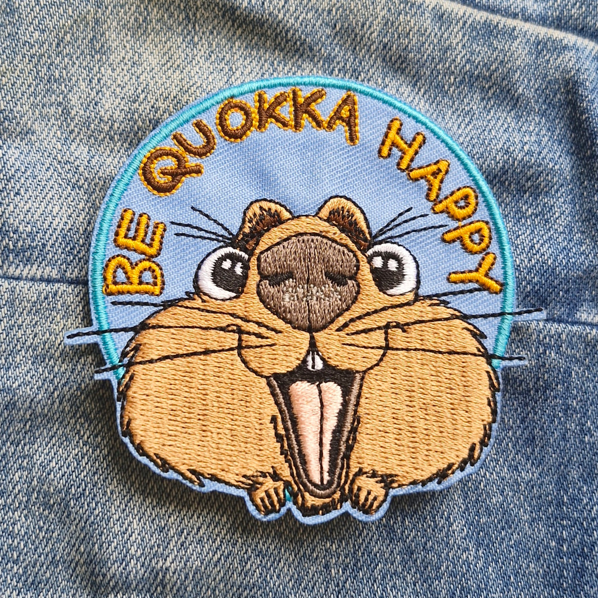 Rottnest Island Quokka WA | Travel Iron-On Embroidered Patch