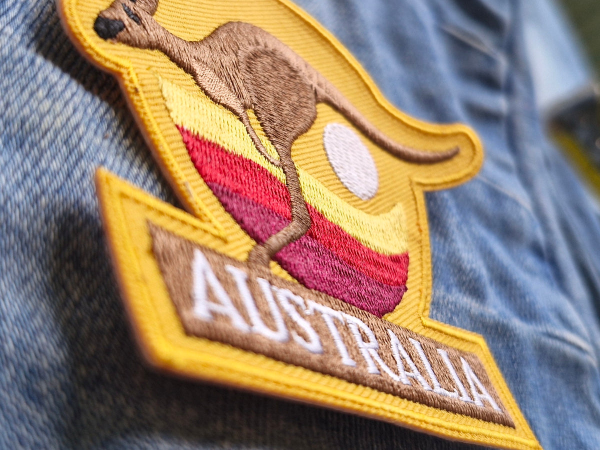 Outback Kangaroo Australia | Travel Iron-On Embroidered Patch