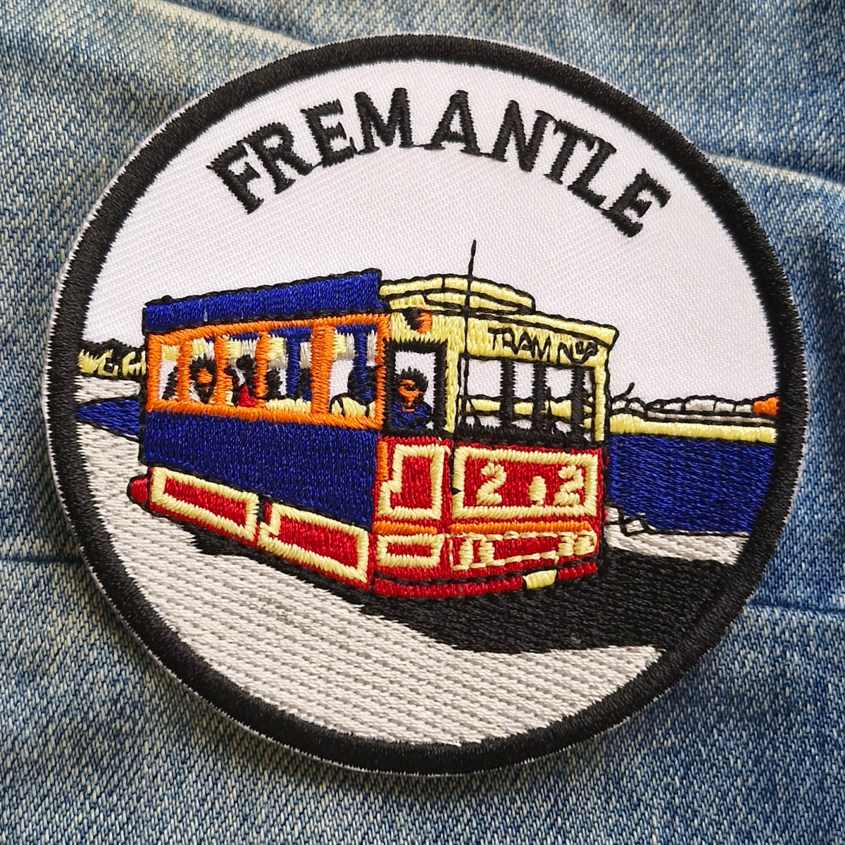 Fremantle Tram Australia | Travel Iron-On Embroidered Patch