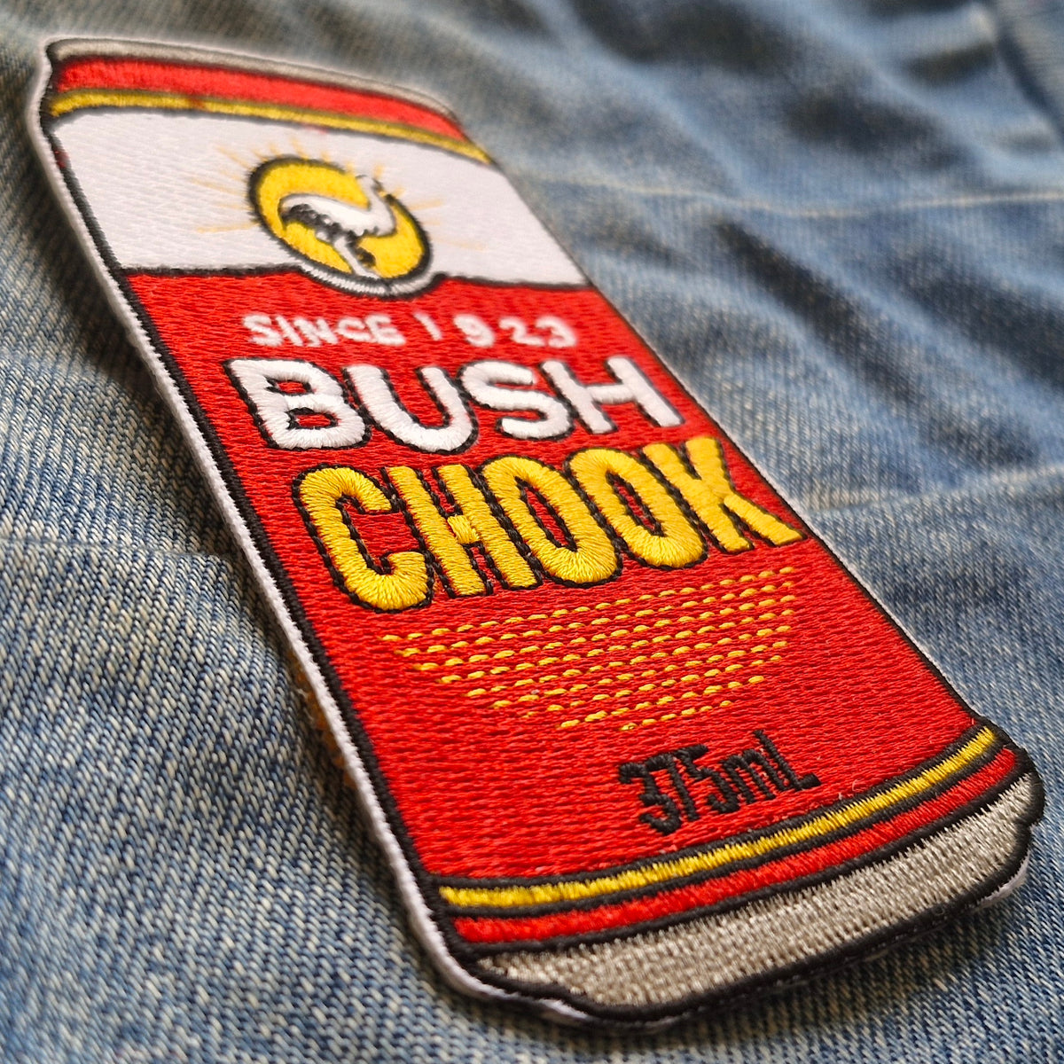 Bush Chook Emu Bitters Beer Australia | Travel Iron-On Patch