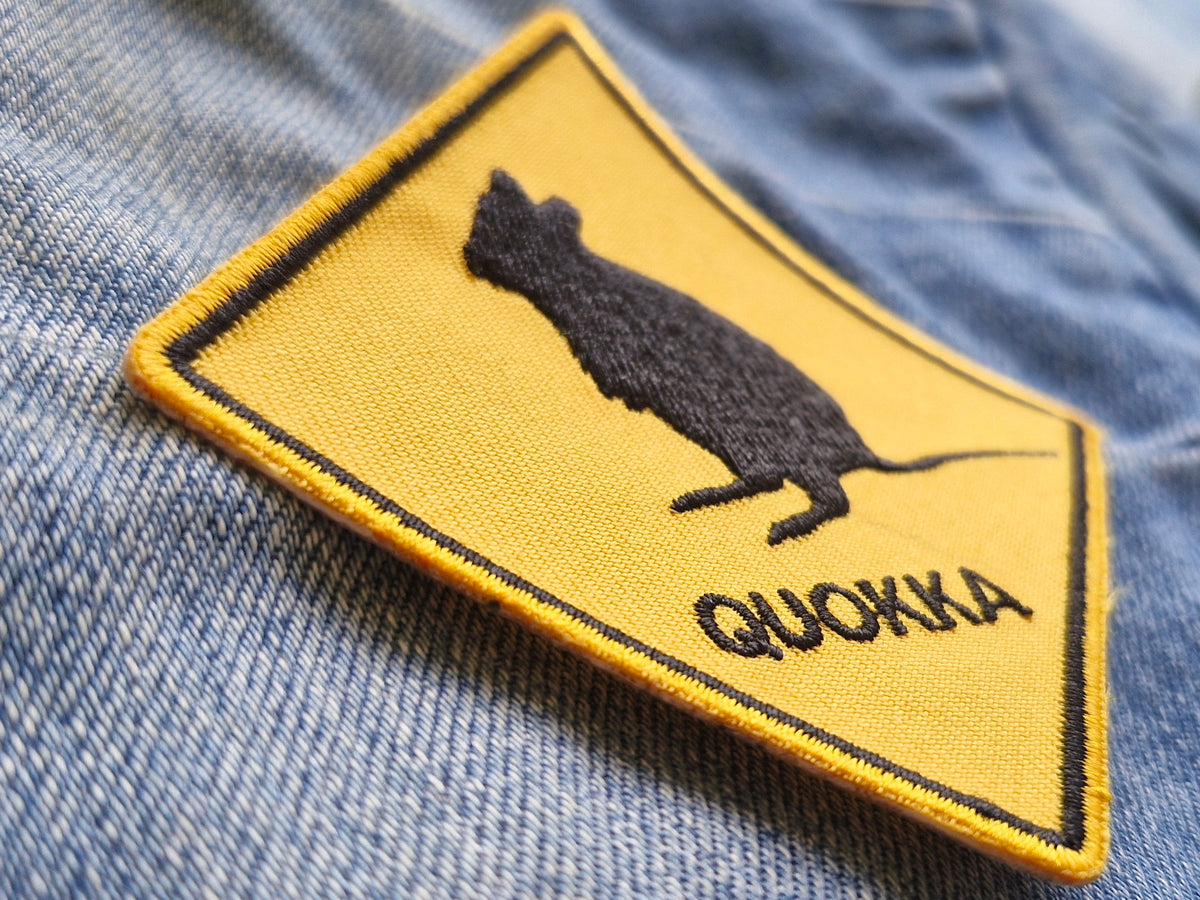 Quokka Australia Road Sign embroidered patch — additional product photo 2