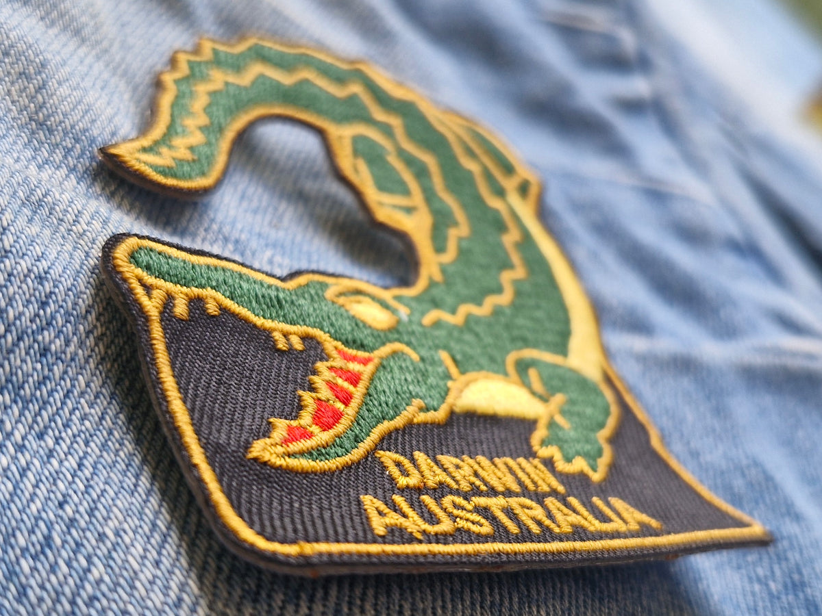 Darwin Crocodile NT embroidered patch — additional product photo 2