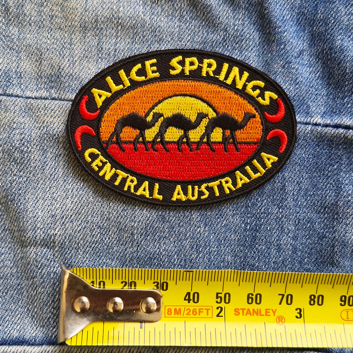 Alice Springs - Central Australia Iron On Embroidery Patch Destination Souvenir Gift