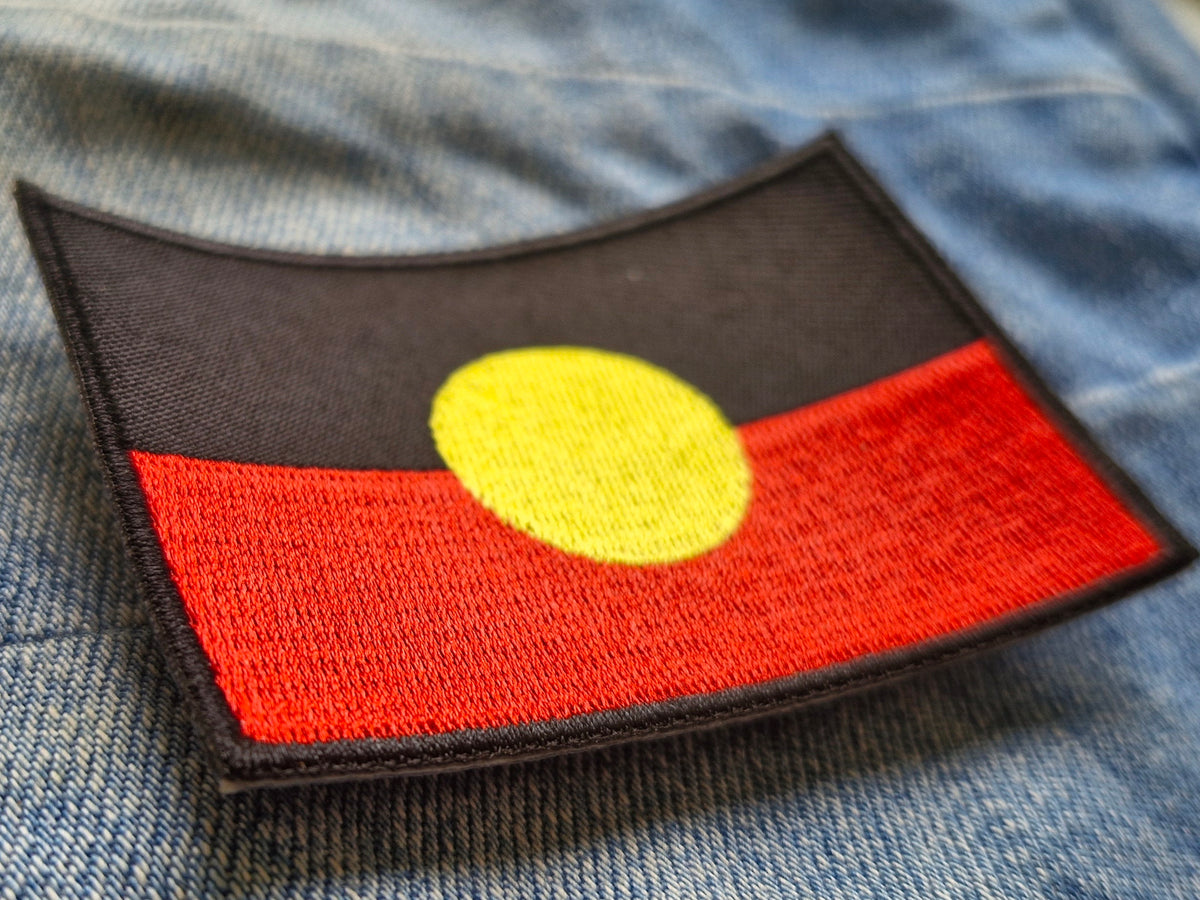 Aboriginal Flag Australia | Embroidered Iron-On Patch