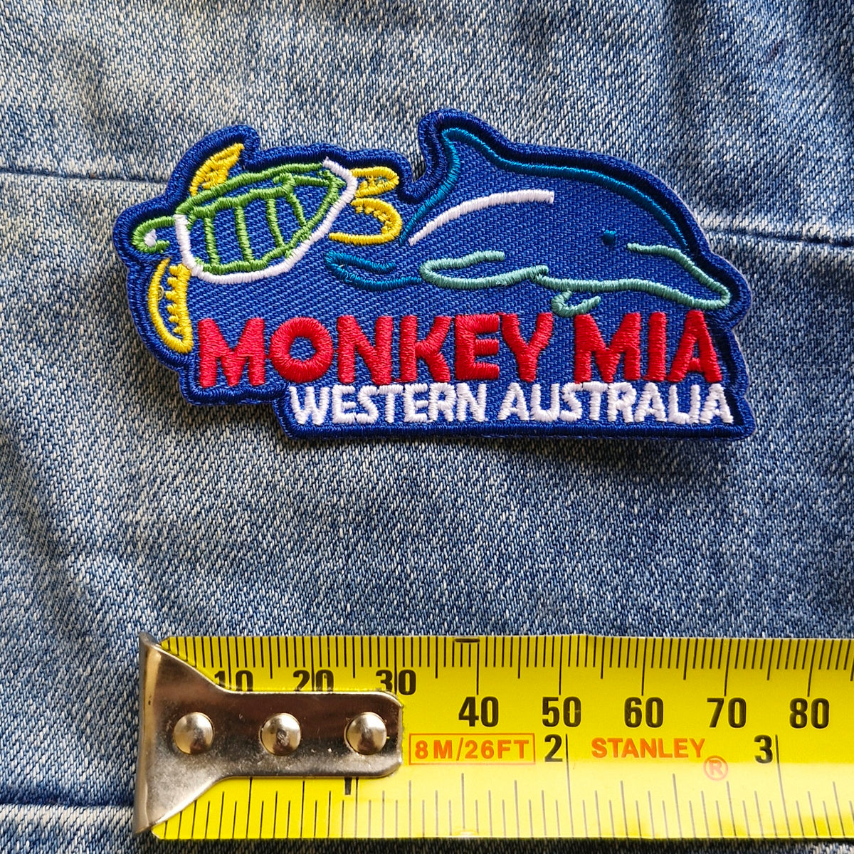 Monkey Mia Western Australia | Travel Iron-On Embroidered Patch