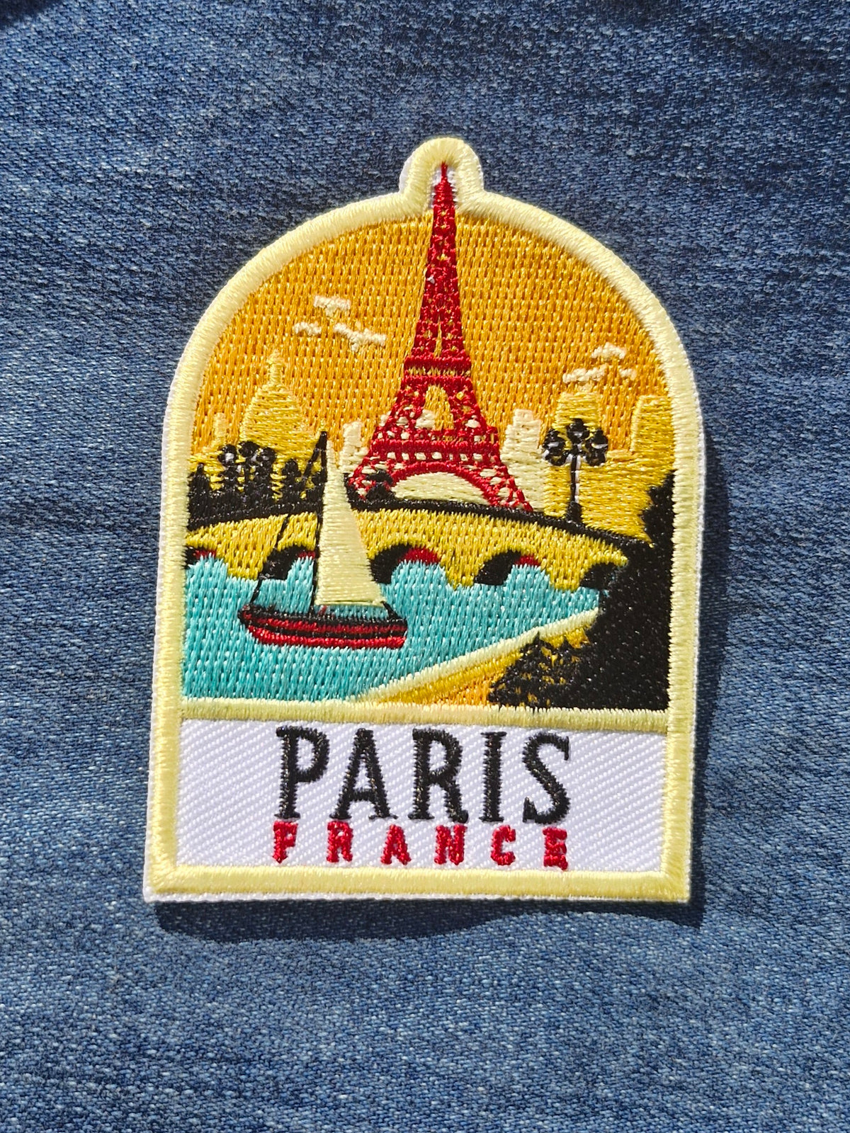 Paris France | Travel Iron-On Embroidered Patch