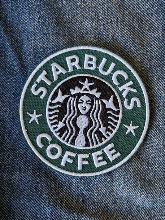 Starbucks Mermaid Coffee Logo | Embroidered Iron-On Patch